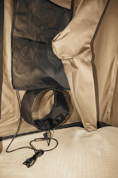 Nomad Elite Khaki - Aluminium Rooftop Tent with Roof Racks