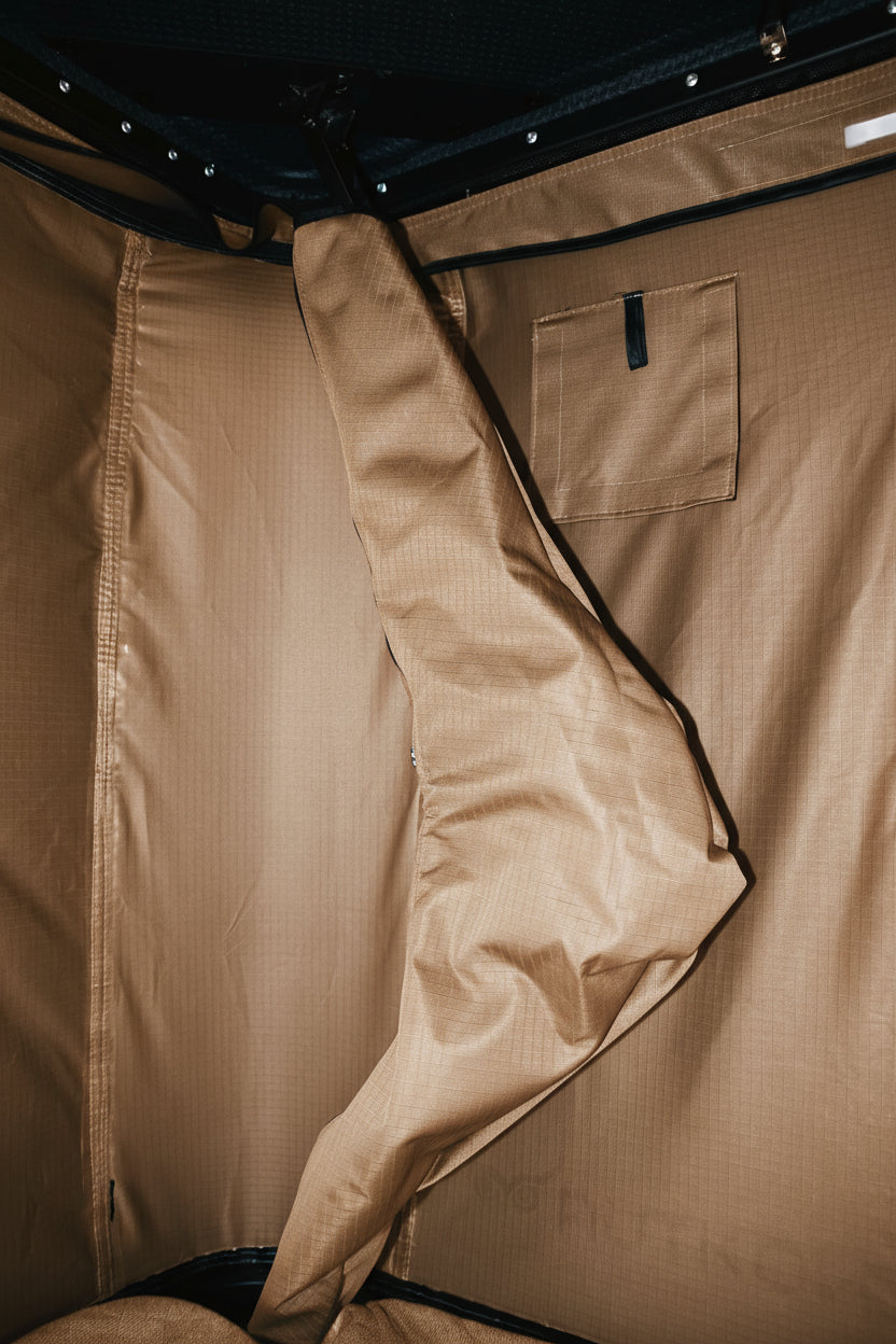 Nomad Elite Khaki - Aluminium Rooftop Tent with Roof Racks