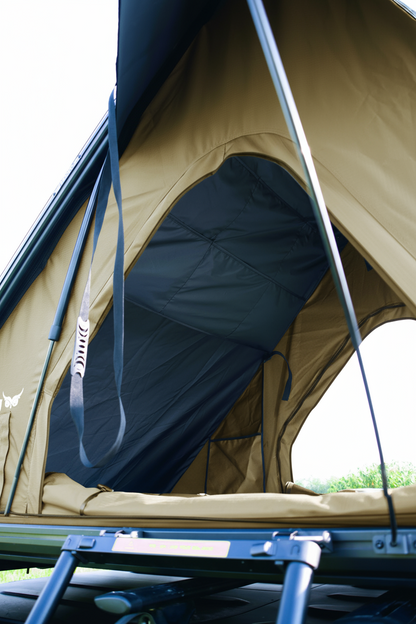 Sauvage Khaki - Aluminium Rooftop Tent with Roof Racks