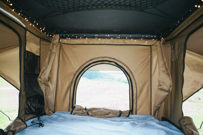 Nomad Elite Khaki - Aluminium Rooftop Tent with Roof Racks