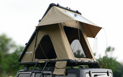 Sauvage Khaki - Aluminium Rooftop Tent with Roof Racks