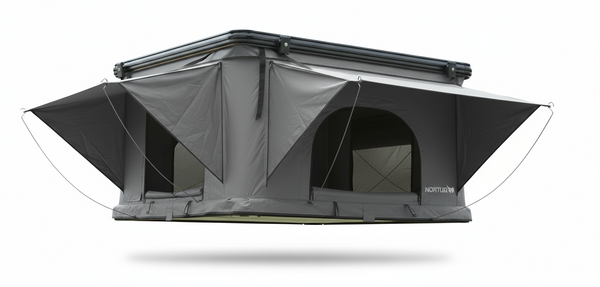 Nomad Elite Grey-  Aluminium Rooftop Tent with Roof Racks