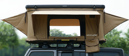 Nomad Elite Khaki - Aluminium Rooftop Tent with Roof Racks