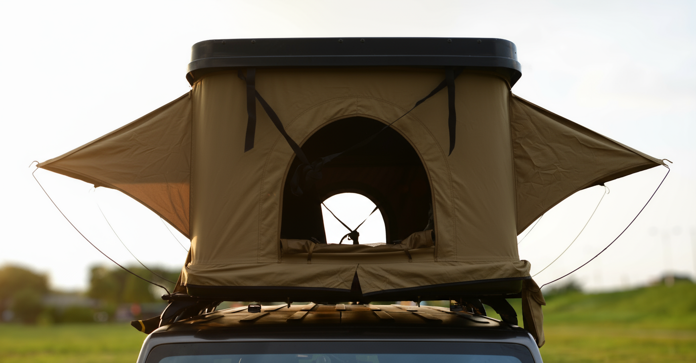 Classic Khaki- Hard Shell Roof top Tent