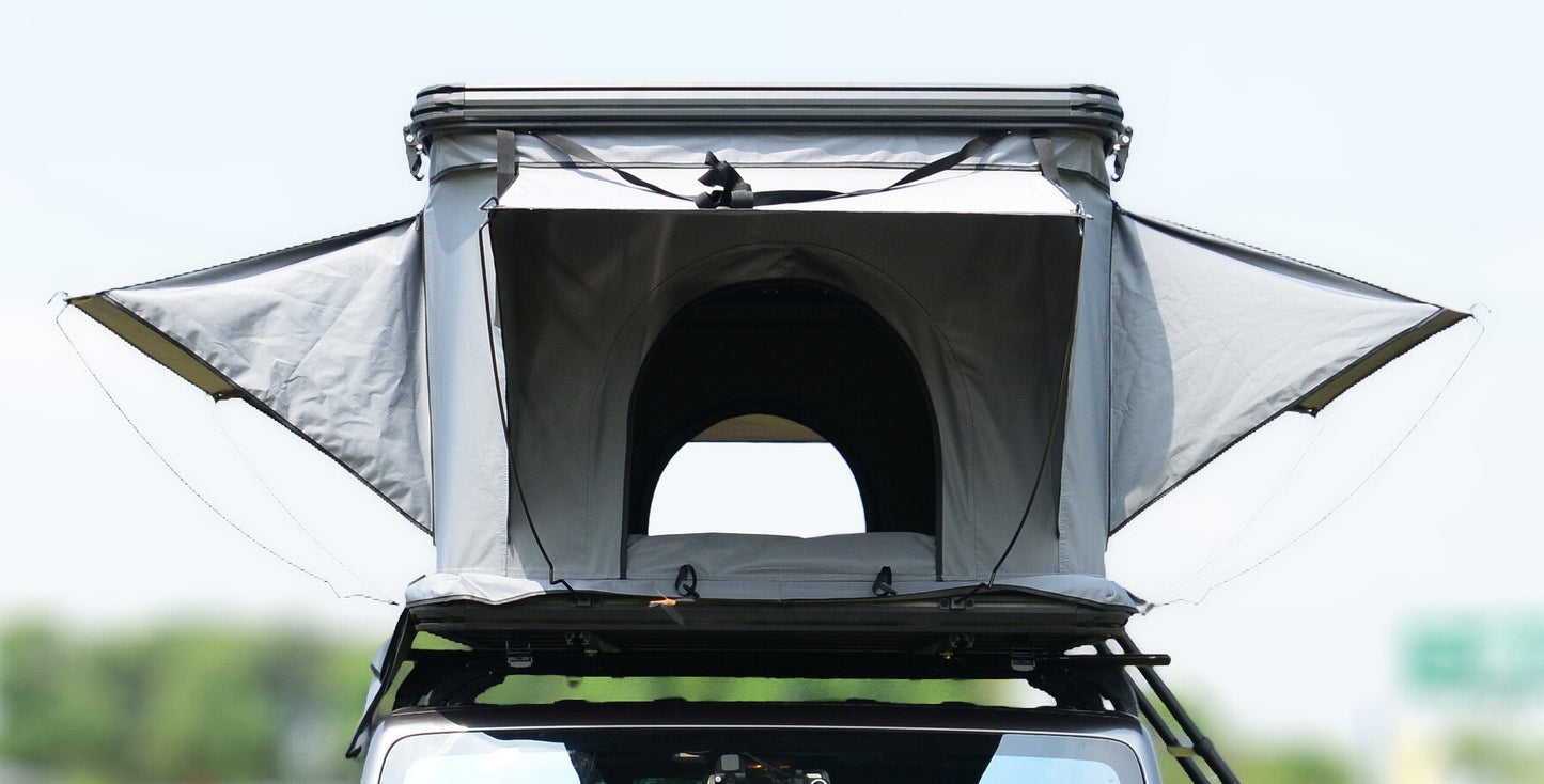 Nomad Elite Grey-  Aluminium Rooftop Tent with Roof Racks