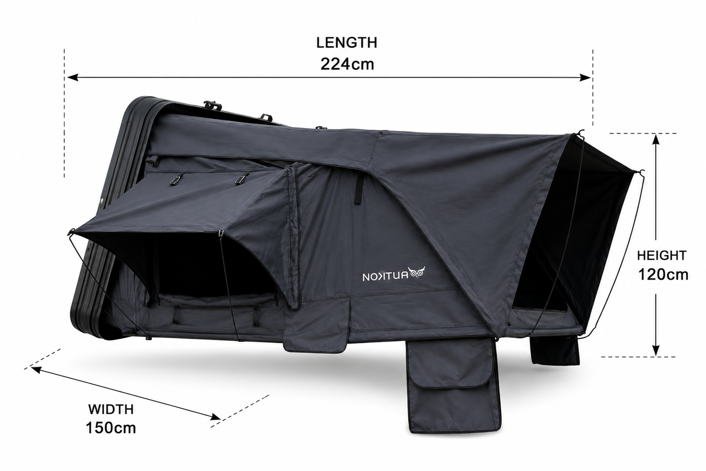 Nomad  Aluminium Rooftop Tent With Roof Bars- COMING SOON