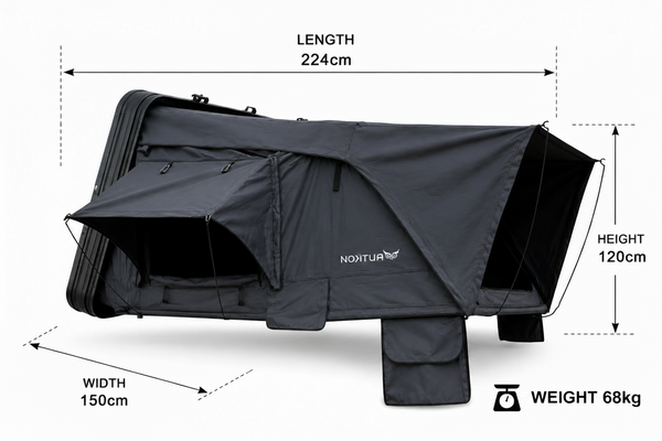 Nomad  Aluminium Rooftop Tent With Roof Bars