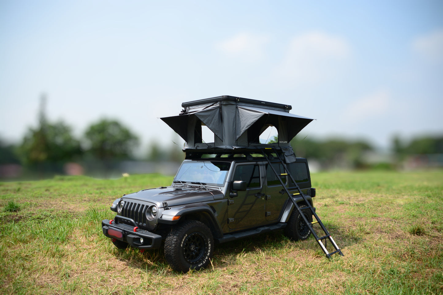 Nomad Elite Grey-  Aluminium Rooftop Tent with Roof Racks