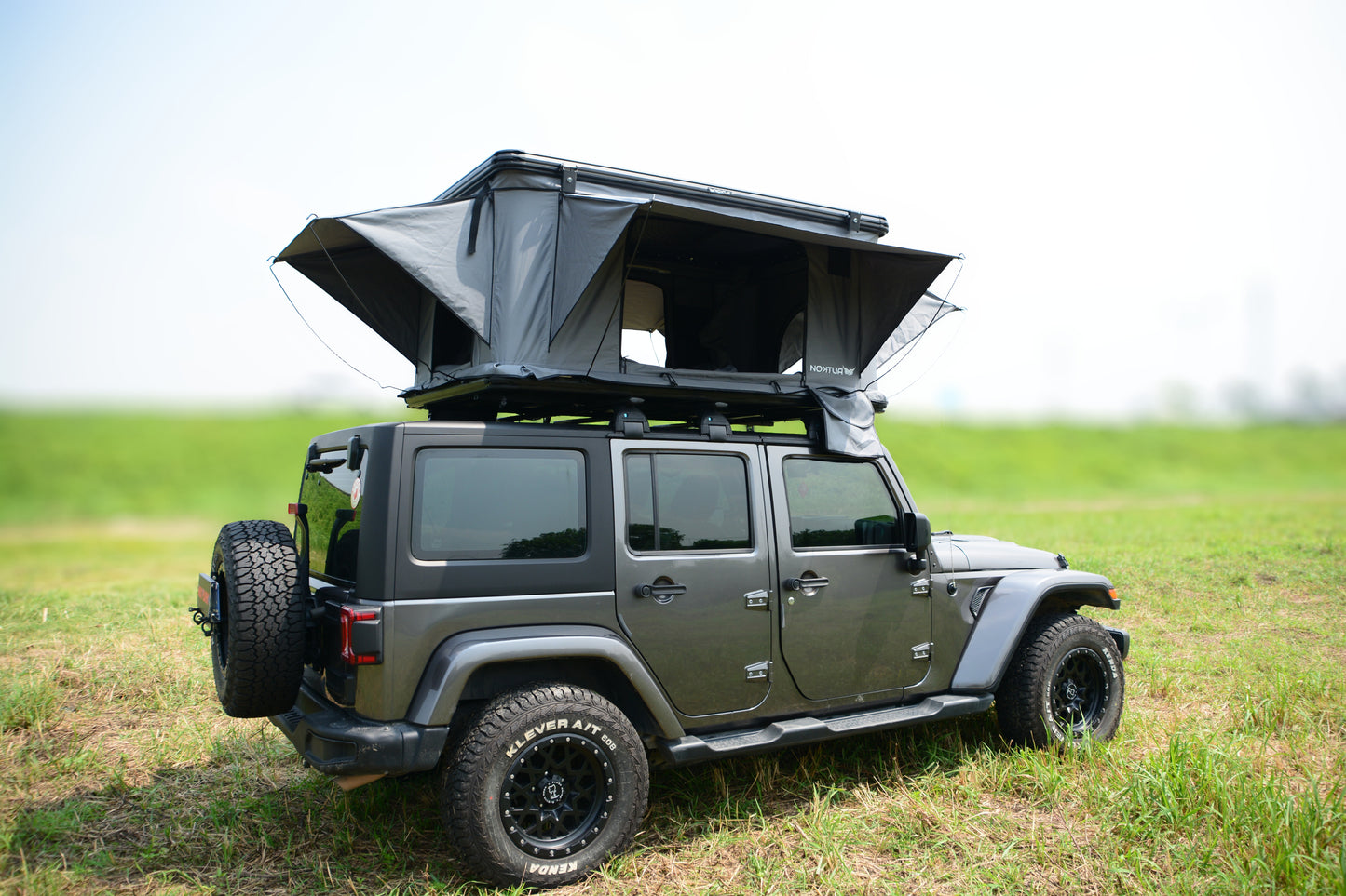 Nomad Elite Grey-  Aluminium Rooftop Tent with Roof Racks