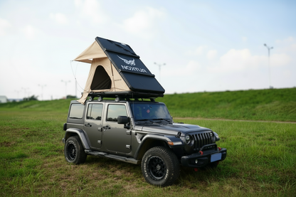 Sauvage Khaki - Aluminium Rooftop Tent with Roof Racks