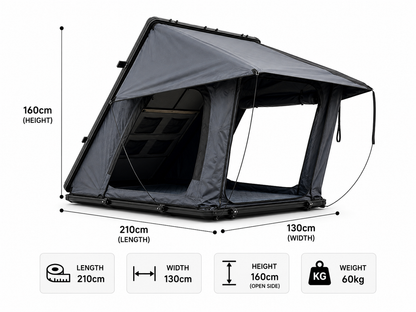 Sauvage  Aluminium Rooftop Tent with Roof Bars